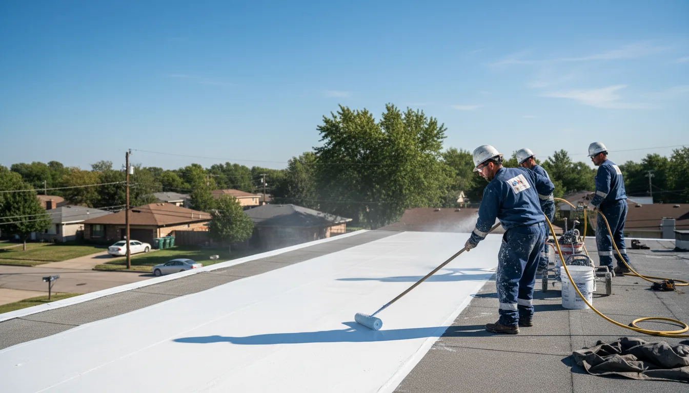 Commercial roof coating in Amherst, MA near me
